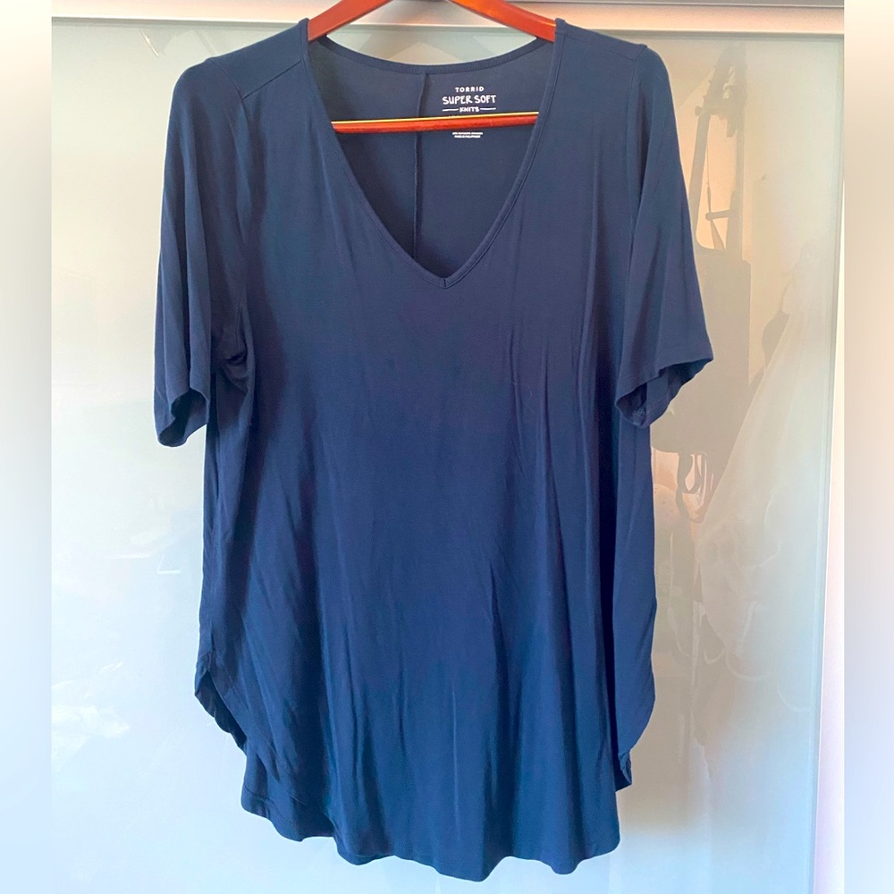 Torrid Super Soft V-Neck Tunic Tee